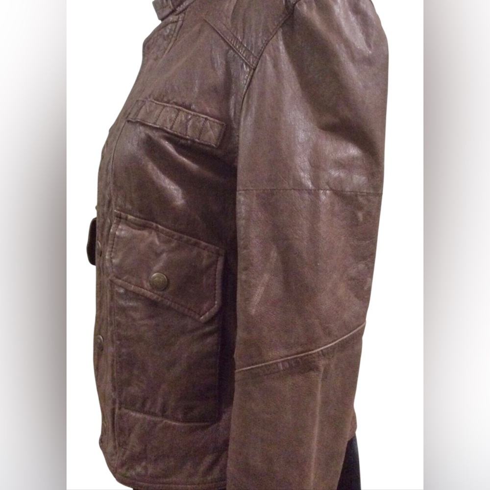 💗True Religion World Tour Rocker leather jacket💗 - Picture 6 of 16